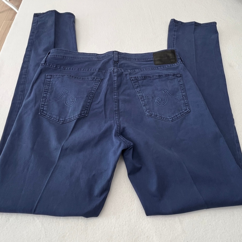 AG Adriano Goldschmied The Matchbox Slim Straight Men 36 Blue Jeans Chino Pants - Picture 2 of 12